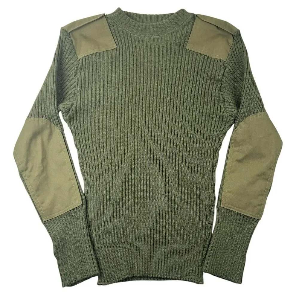 Vintage US Military Commando Sweater 100% Wool Olive Drab Valor Collection - 42
